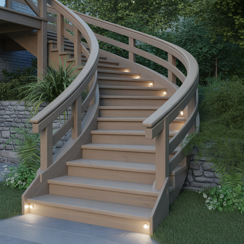 1.Hur du bygger en smart och saker trappa i tradgarden