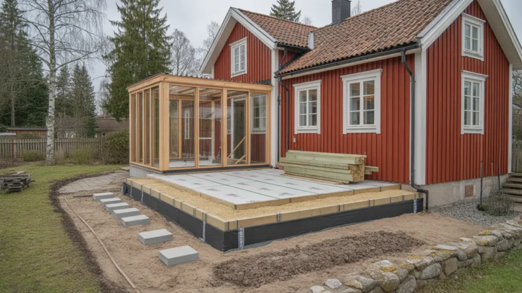 bygg ditt uterum r tt fr n start bygglov isolering grund och verkliga kostnader