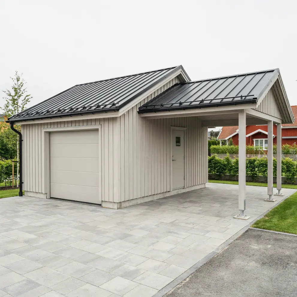 bygga carport garage helsingborg skane 1